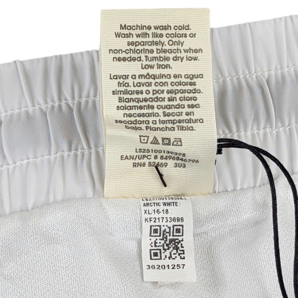 Love & Sports XL Running Shorts White Green Womens Retro Brief Liner Quick Dry - Picture 8 of 11